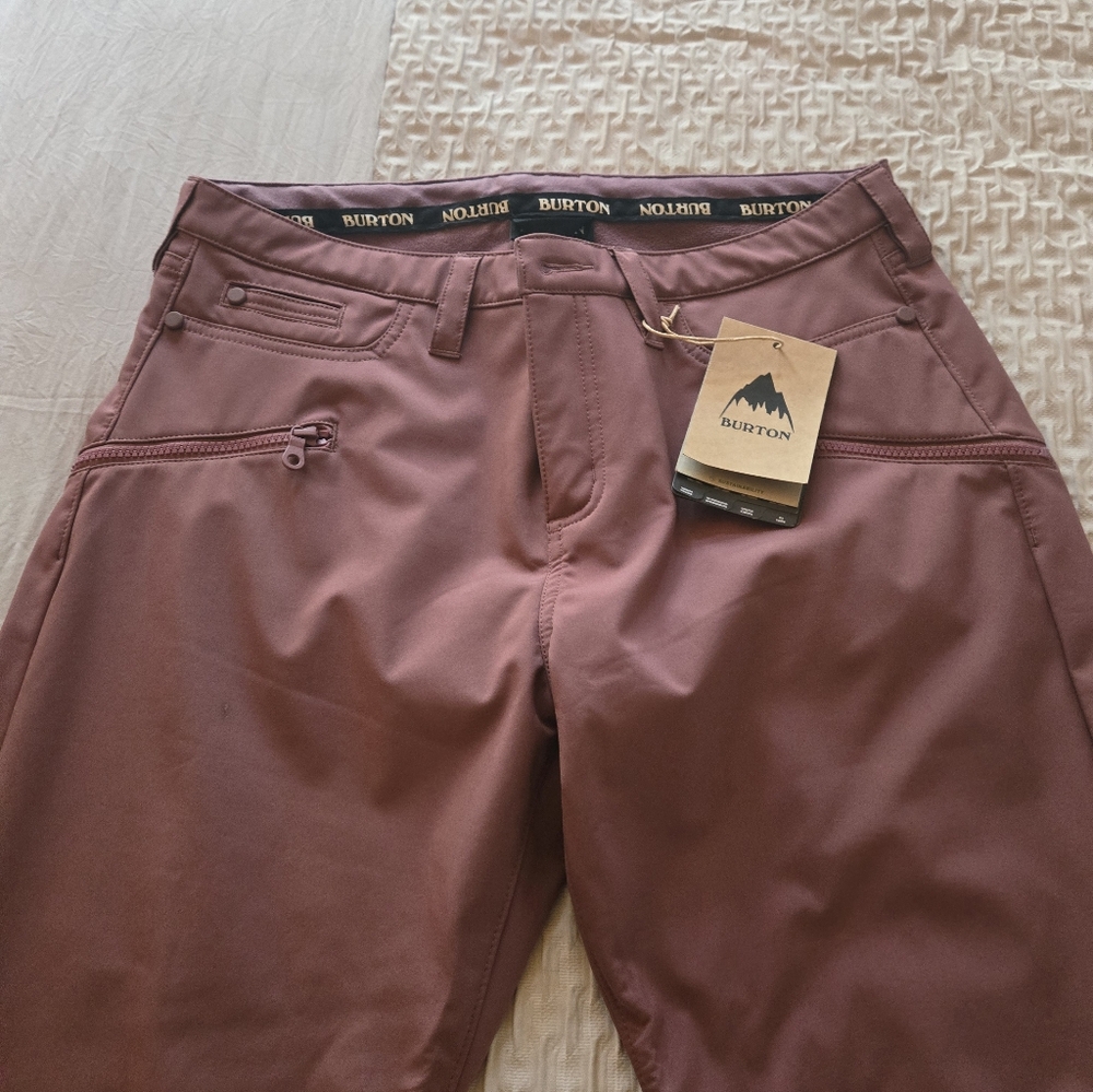 NWT Burton Ivy Over Snowboard Ski  Pant large Rose Brown